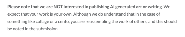 AI submission guidelines screenshot from Indianapolis Review
