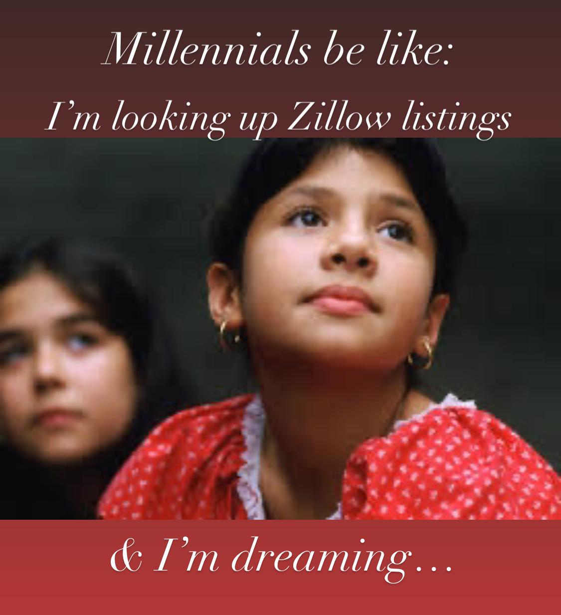 Meme in the '___ be like ___' format over a still from the 1997 film Selena